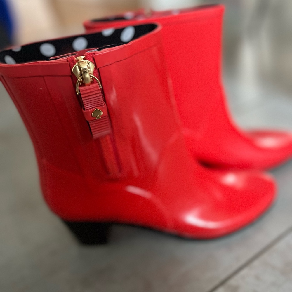 EUC Kate Spade - puddle rain booties - size 9